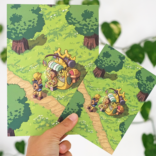 Print A6/A5 (4x6/6x8in) - Backpack Beedle