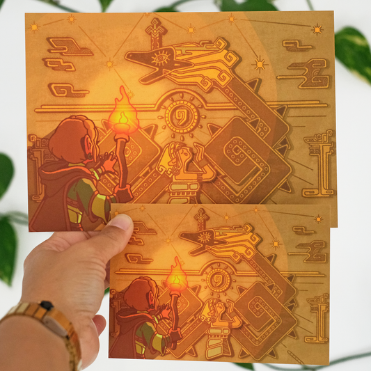 Print A6/A5 (4x6/6x8in) - Light Dragon Mural