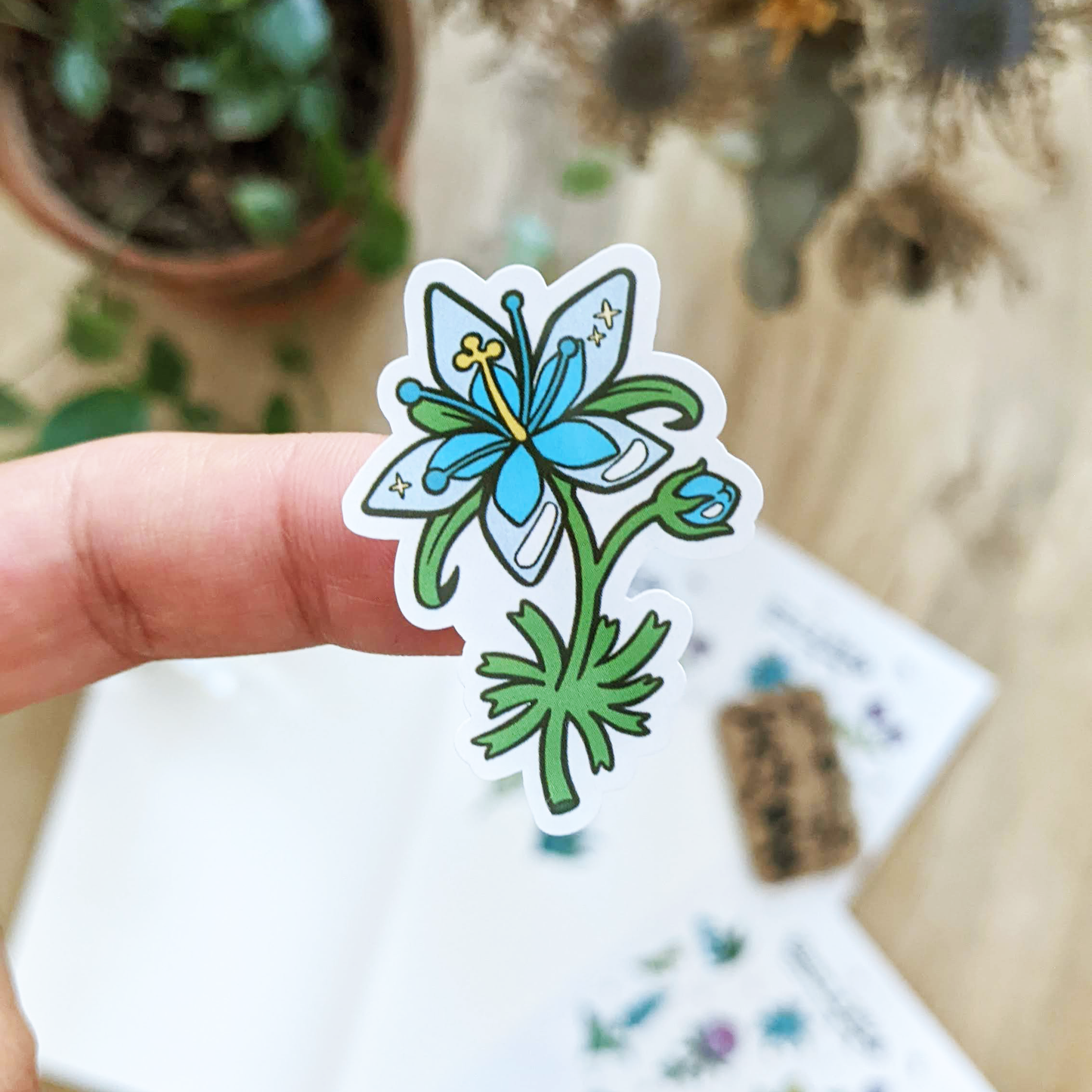 Sticker Sheet - Flowers of the Wild - 16 Stickers