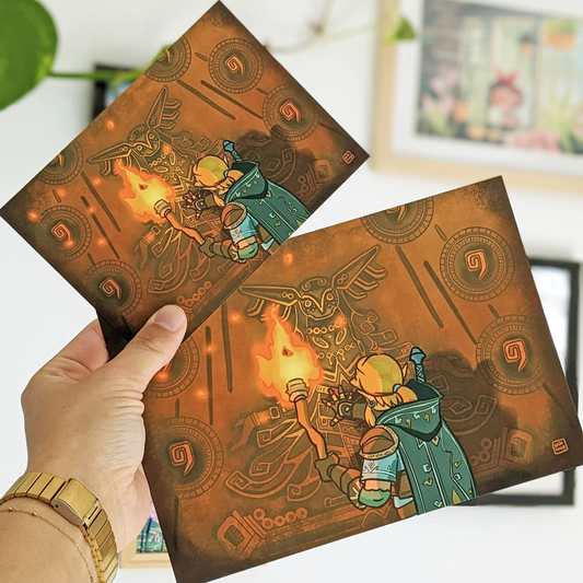 Print A6/A5 (4x6/6x8in) - Link below Hyrule Castle