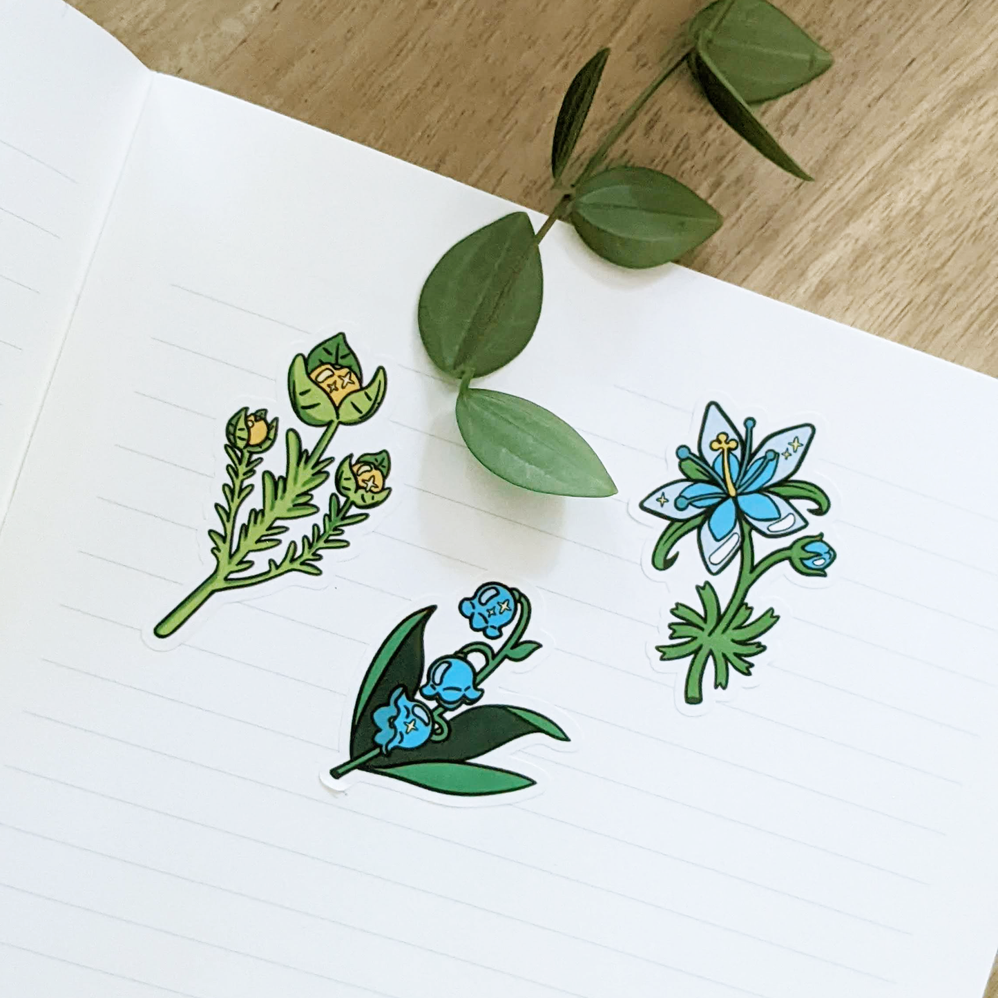 Sticker Sheet - Flowers of the Wild - 16 Stickers