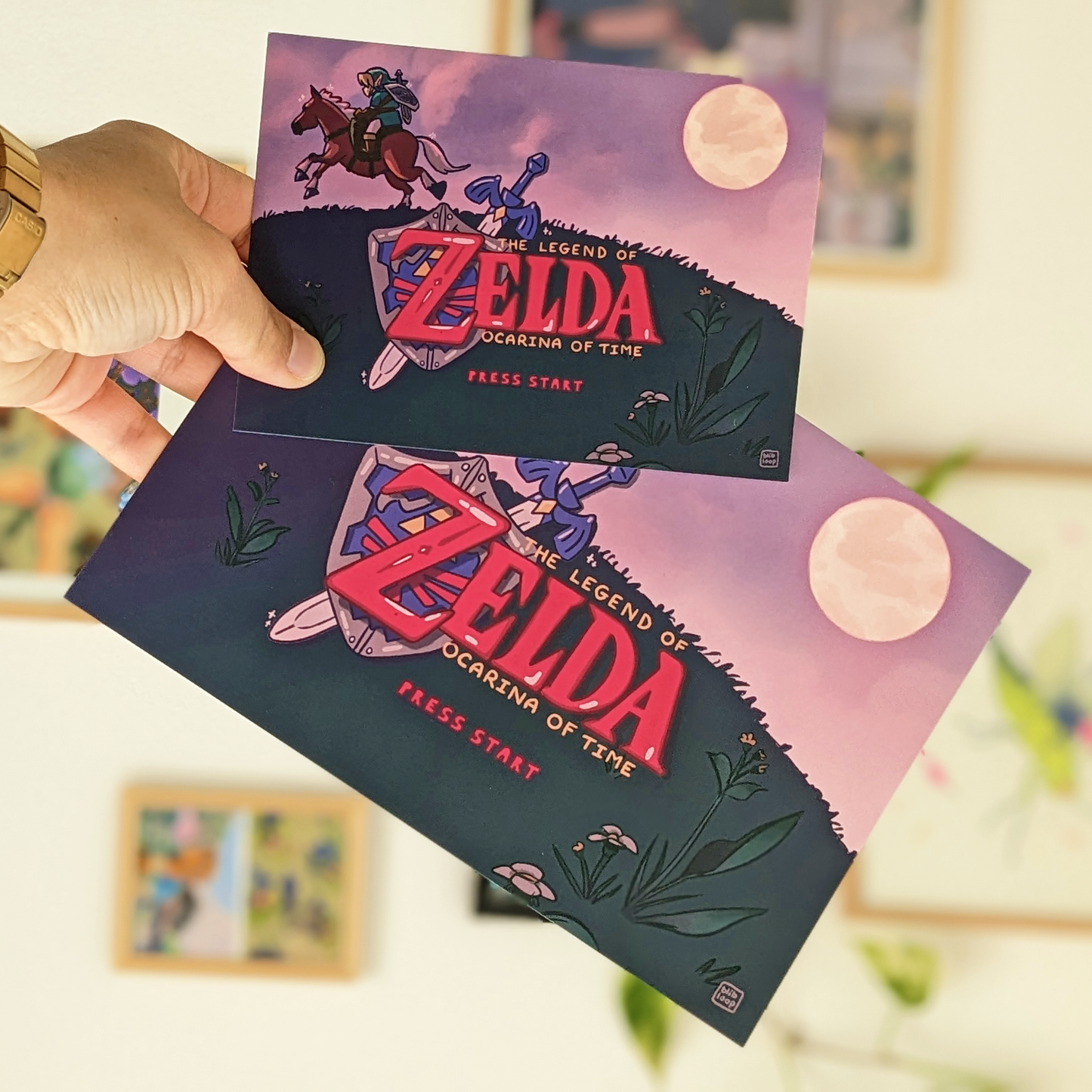 Print A6/A5 (4x6/6x8in) - Ocarina of Time Intro Screen