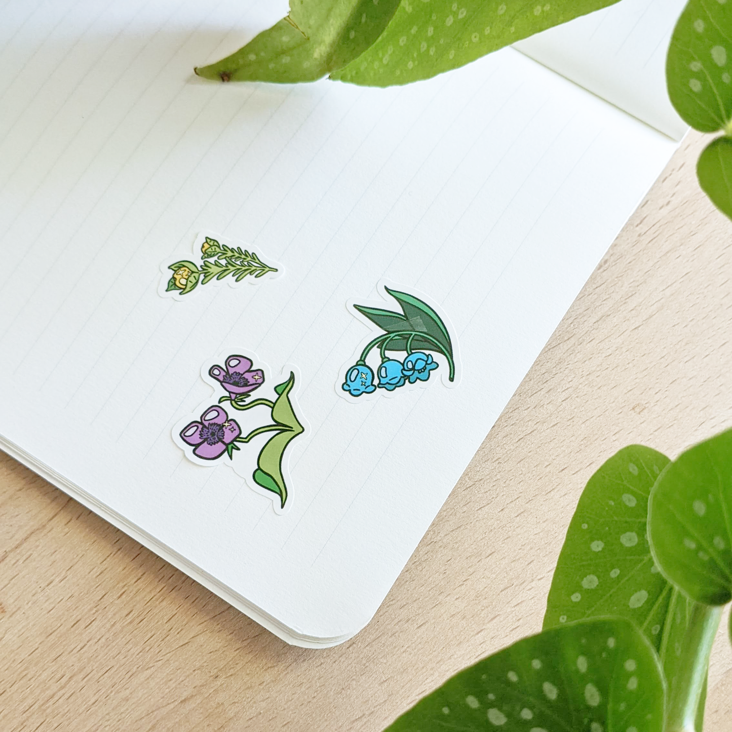 Sticker Sheet - Flowers of the Wild - 16 Stickers