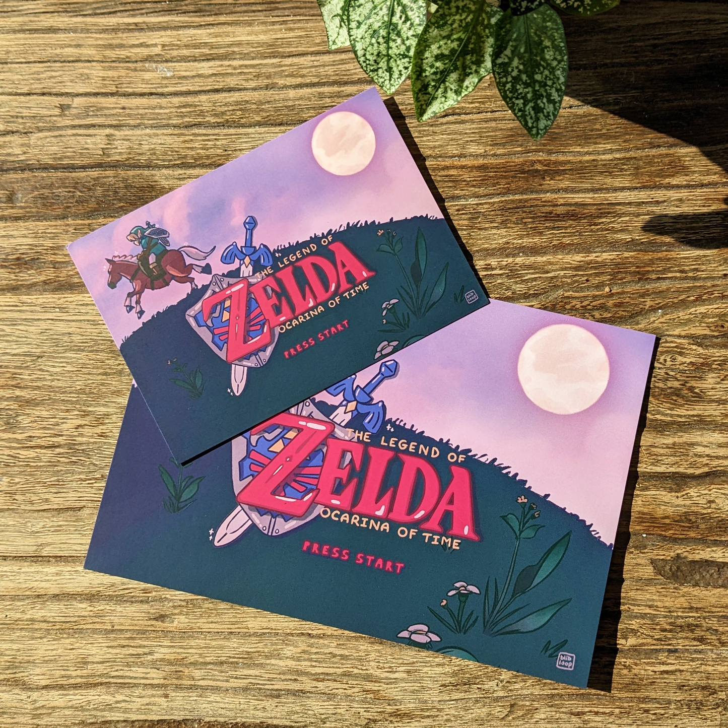 Print A6/A5 (4x6/6x8in) - Ocarina of Time Intro Screen