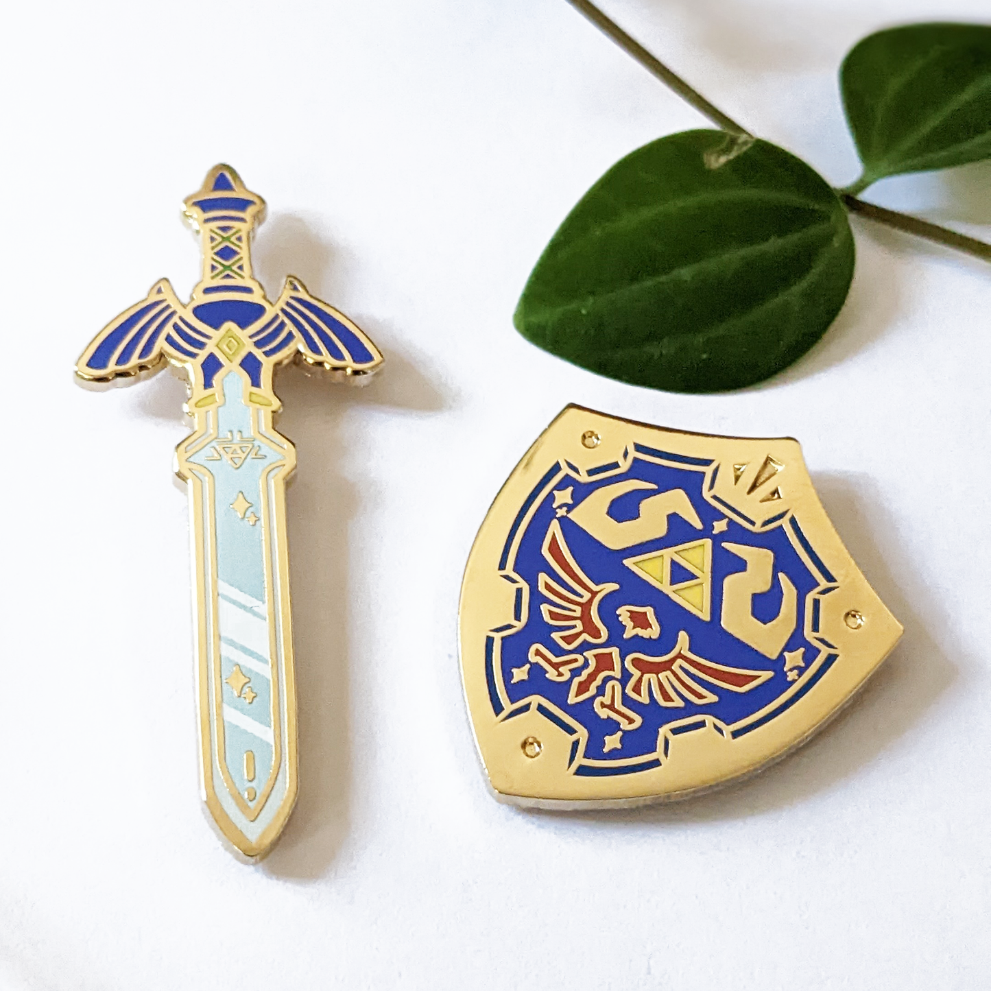 Pin Sets - Master Sword & Hyrule Shield - Gold & Silver
