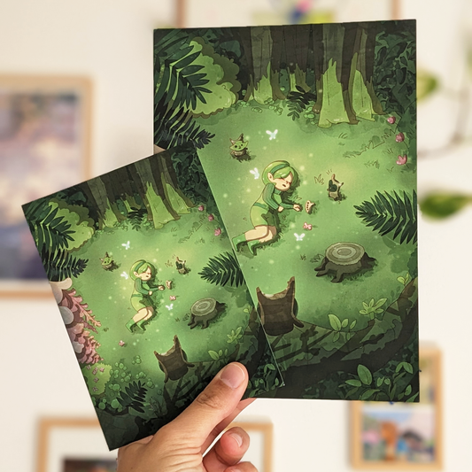 Print A6/A5 (4x6/6x8in) - Saria in the woods