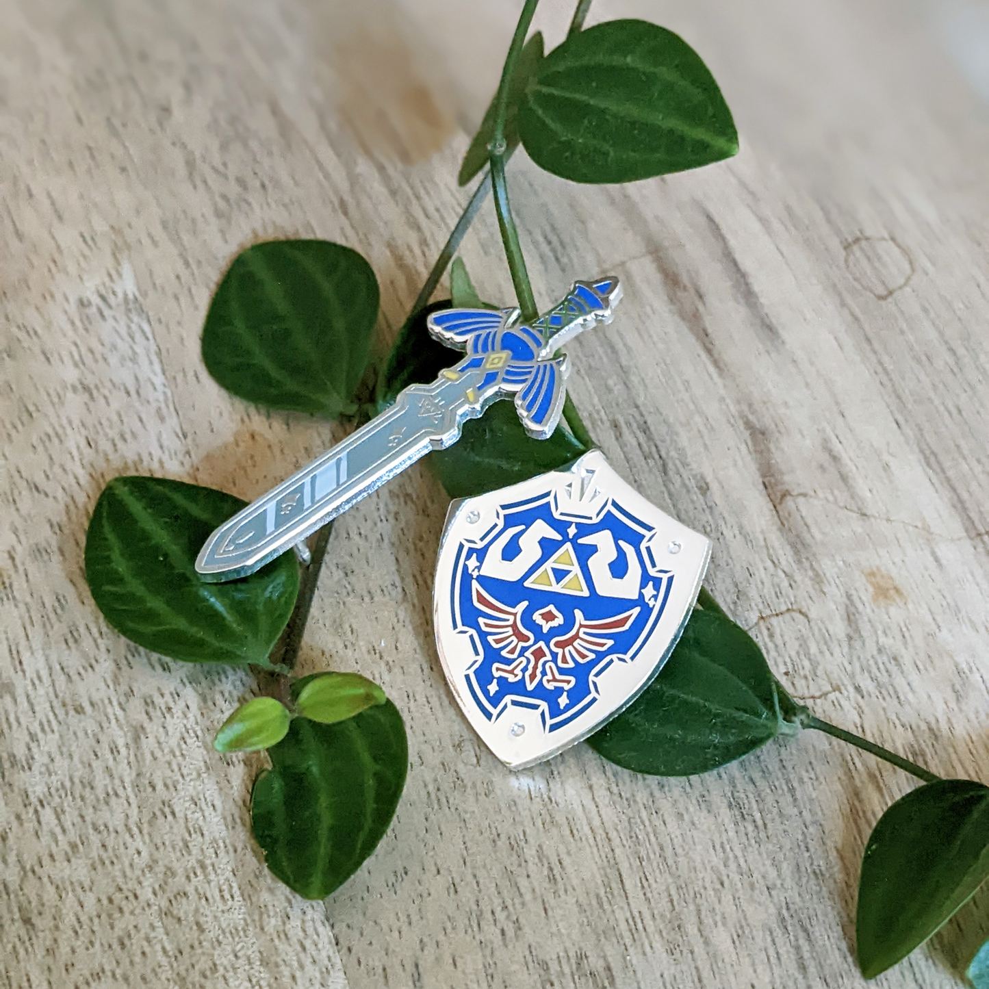 Pin Sets - Master Sword & Hyrule Shield - Gold & Silver