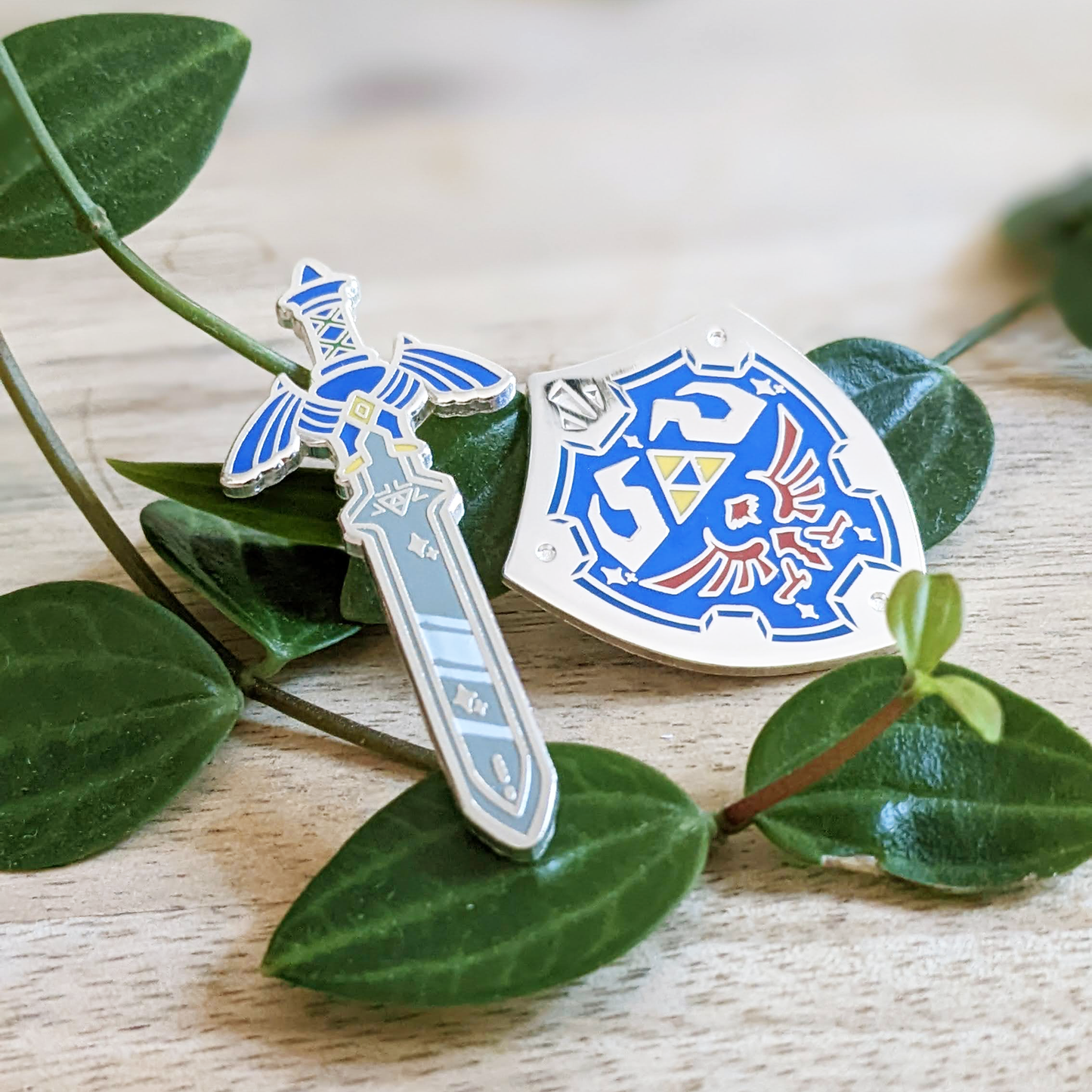 Pin Sets - Master Sword & Hyrule Shield - Gold & Silver