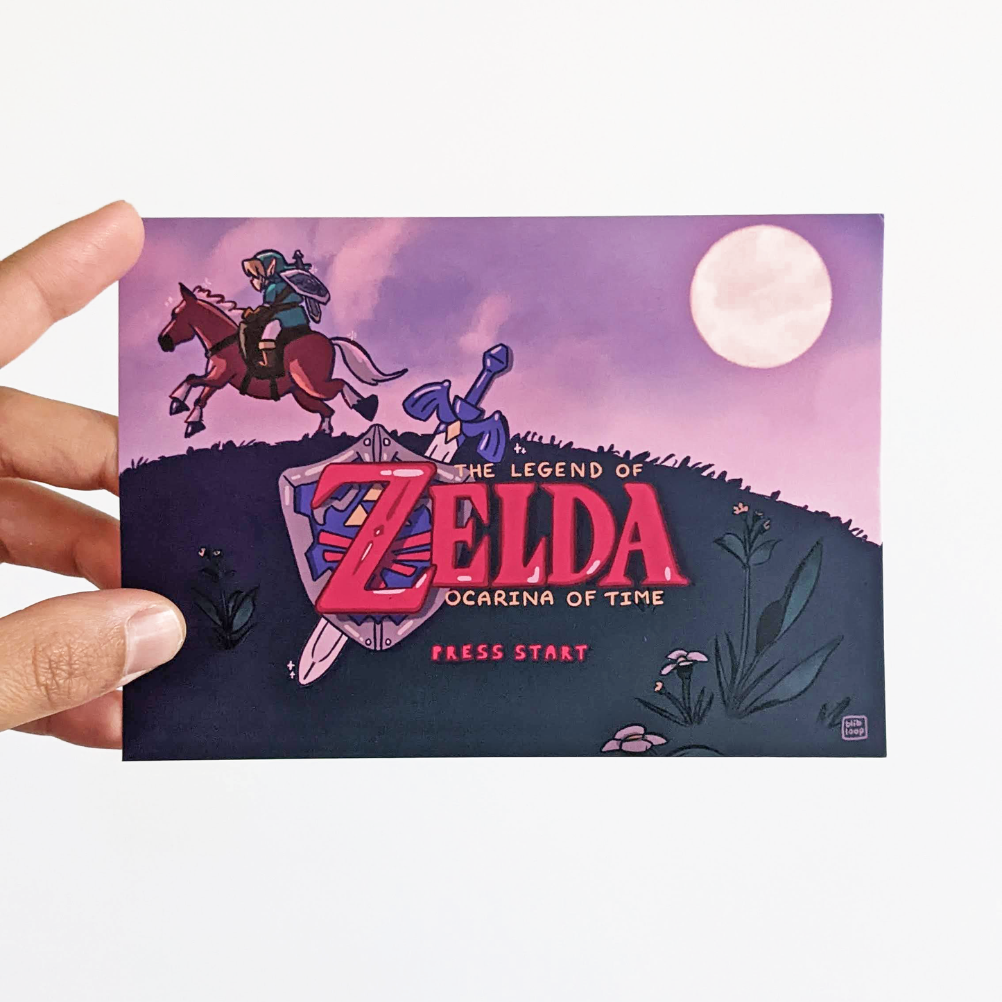 Print A6/A5 (4x6/6x8in) - Ocarina of Time Intro Screen