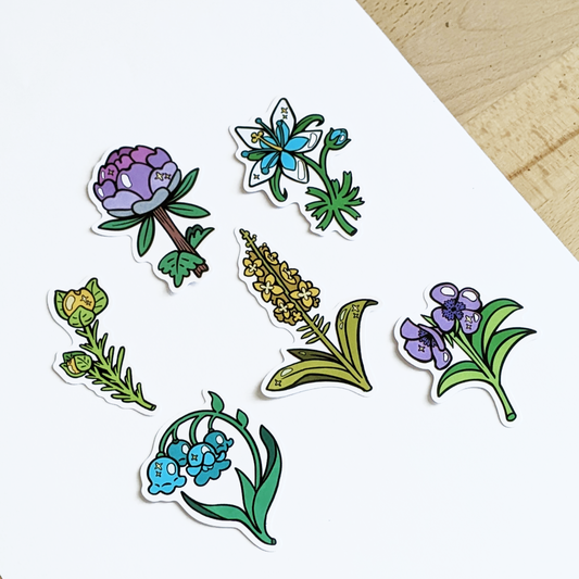 Stickers - Flowers of the Wild (6pcs)