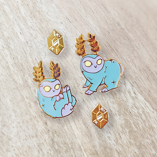 Pins - Glow in the dark blupees