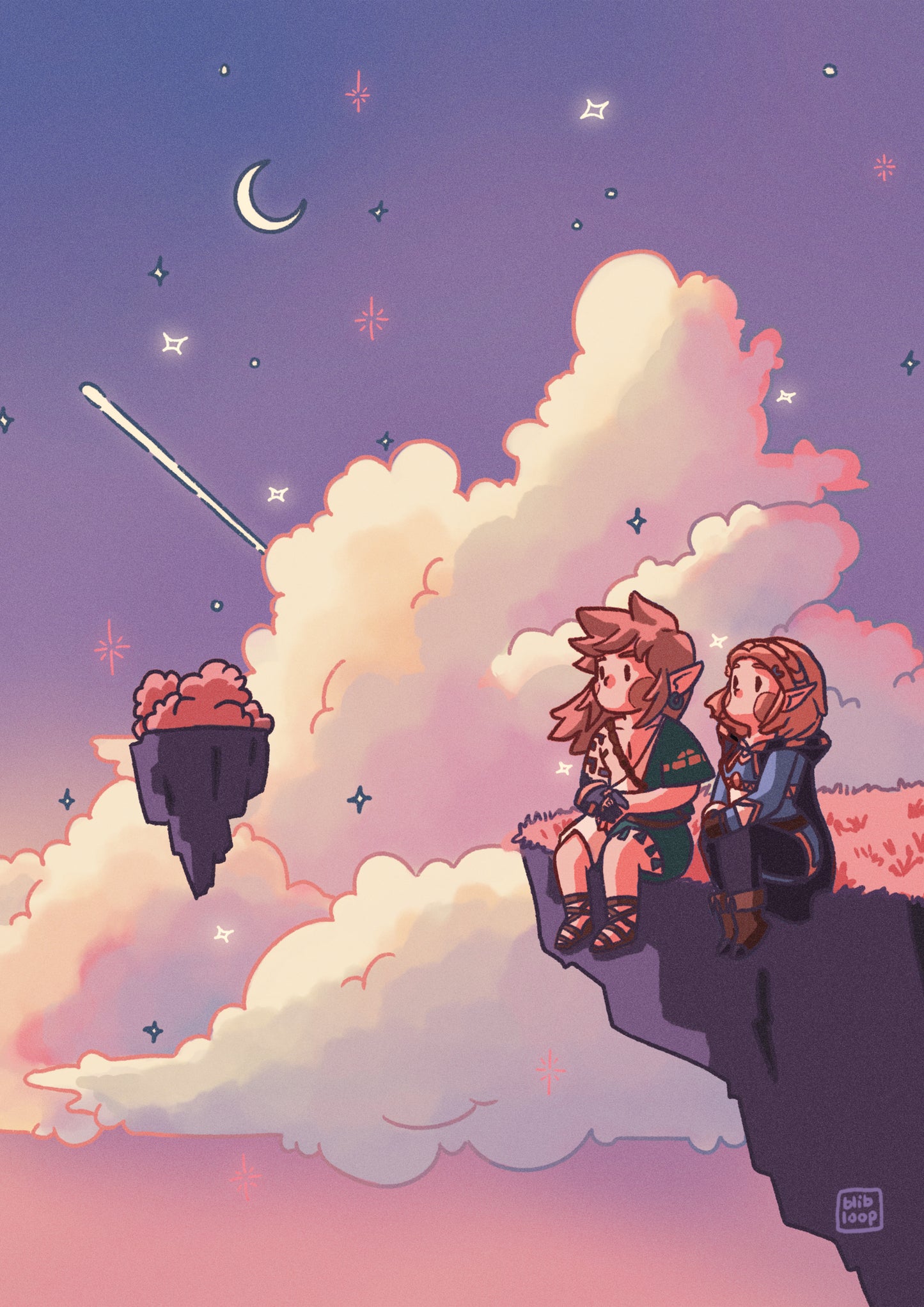 Print A6/A5 (4x6/6x8in) - Dreamy Clouds