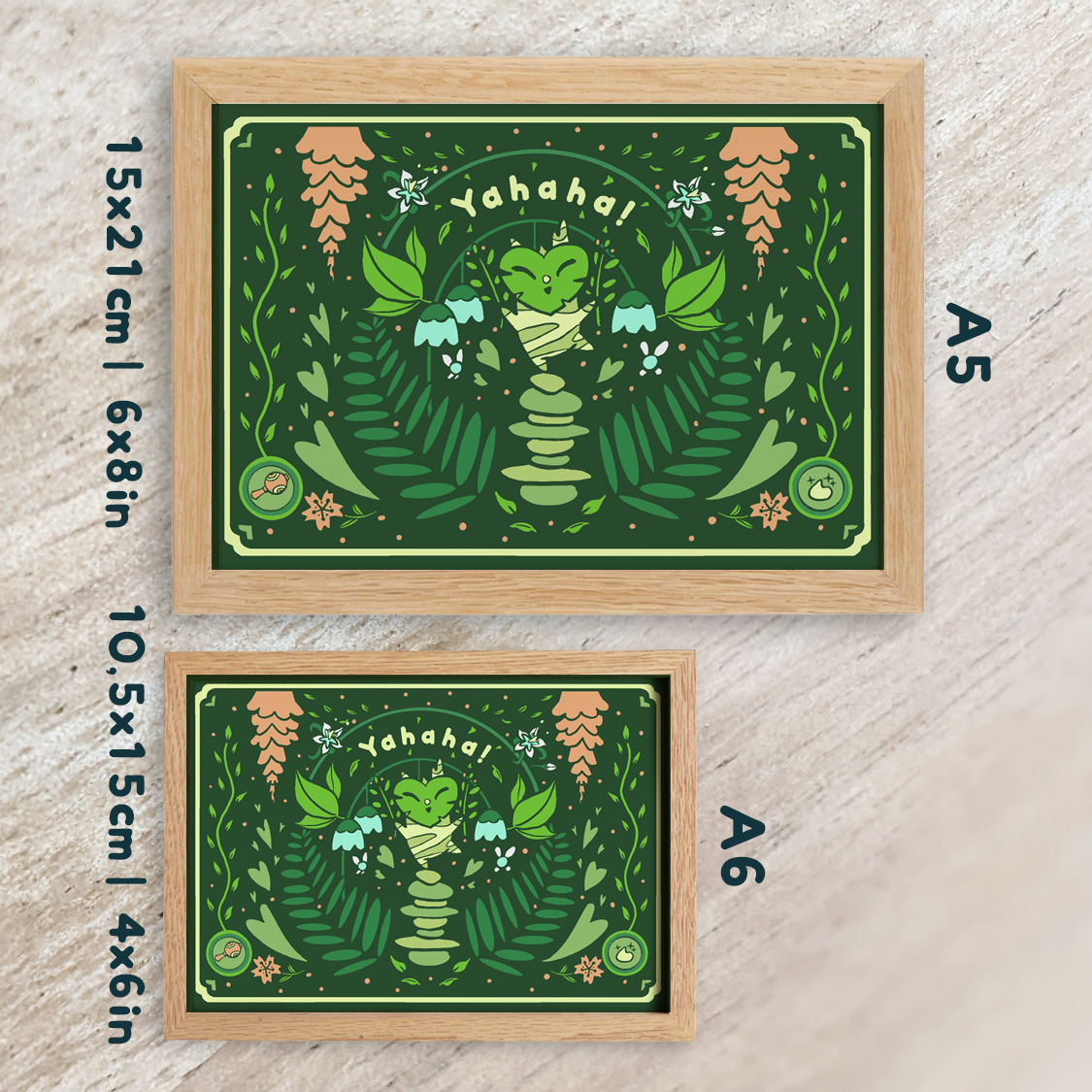 Print A6/A5 (4x6/6x8in) - Yahaha!