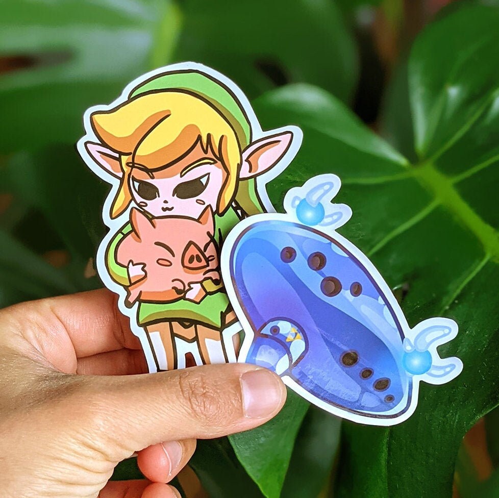 Sticker Set - Toon Link & Ocarina