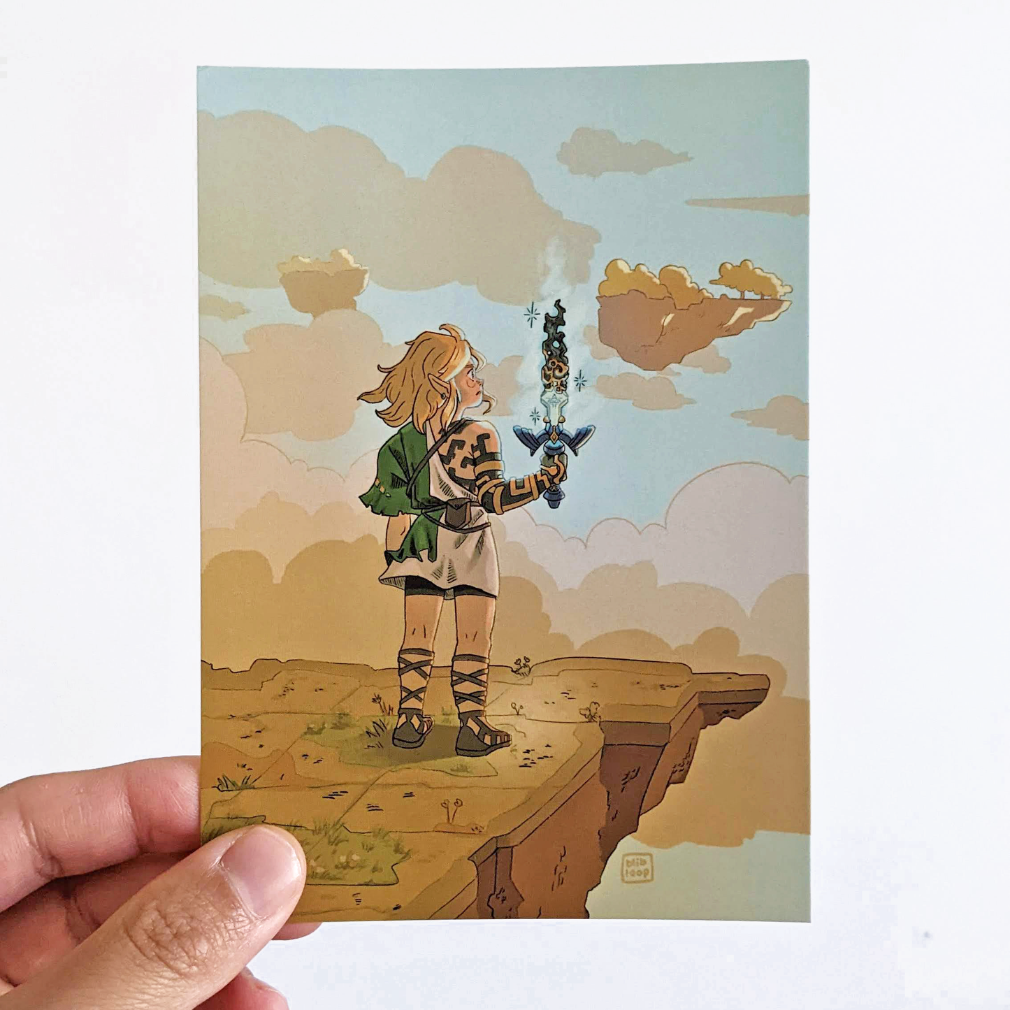 Mini print A6/A5 - Link with the decayed Master Sword