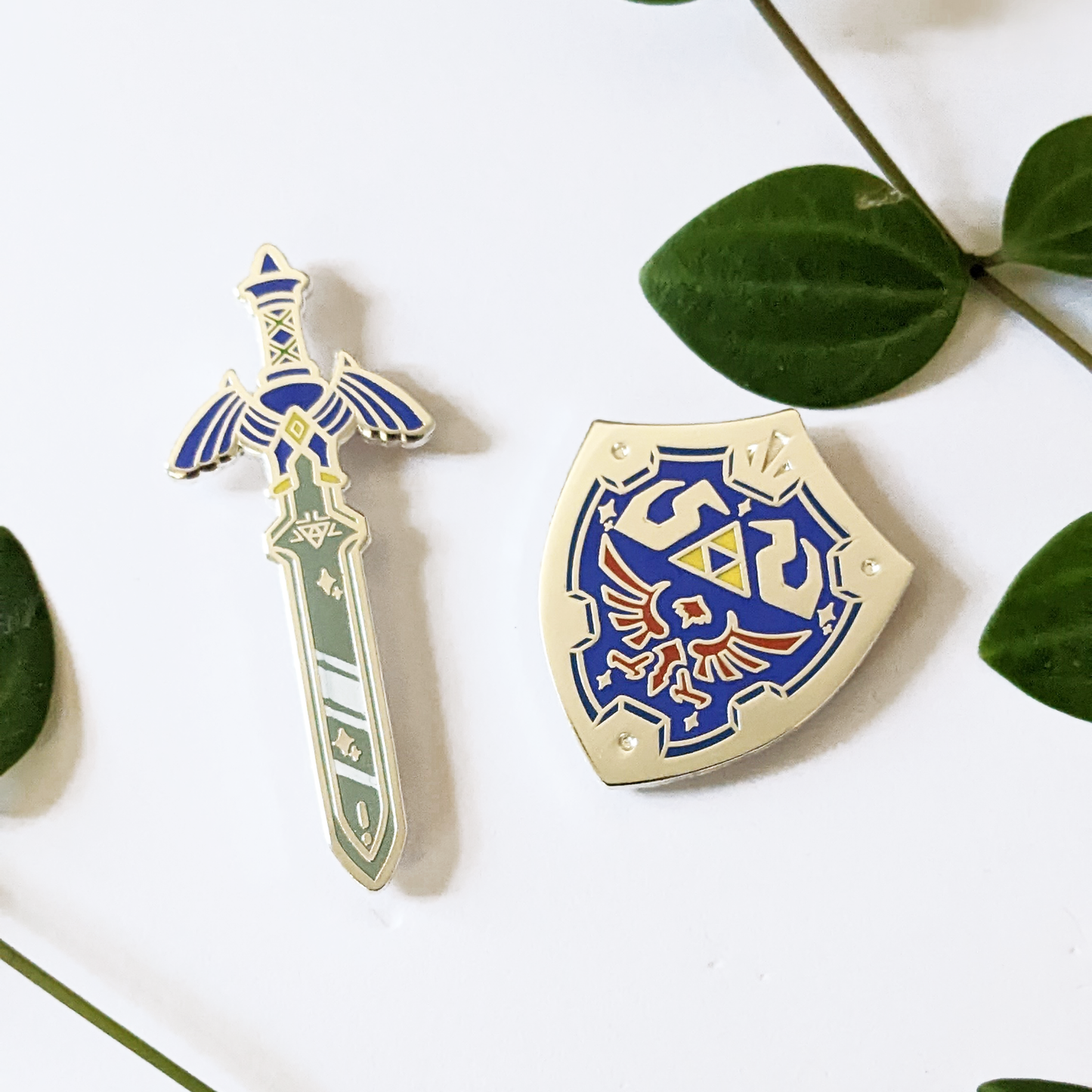 Pin Sets - Master Sword & Hyrule Shield - Gold & Silver