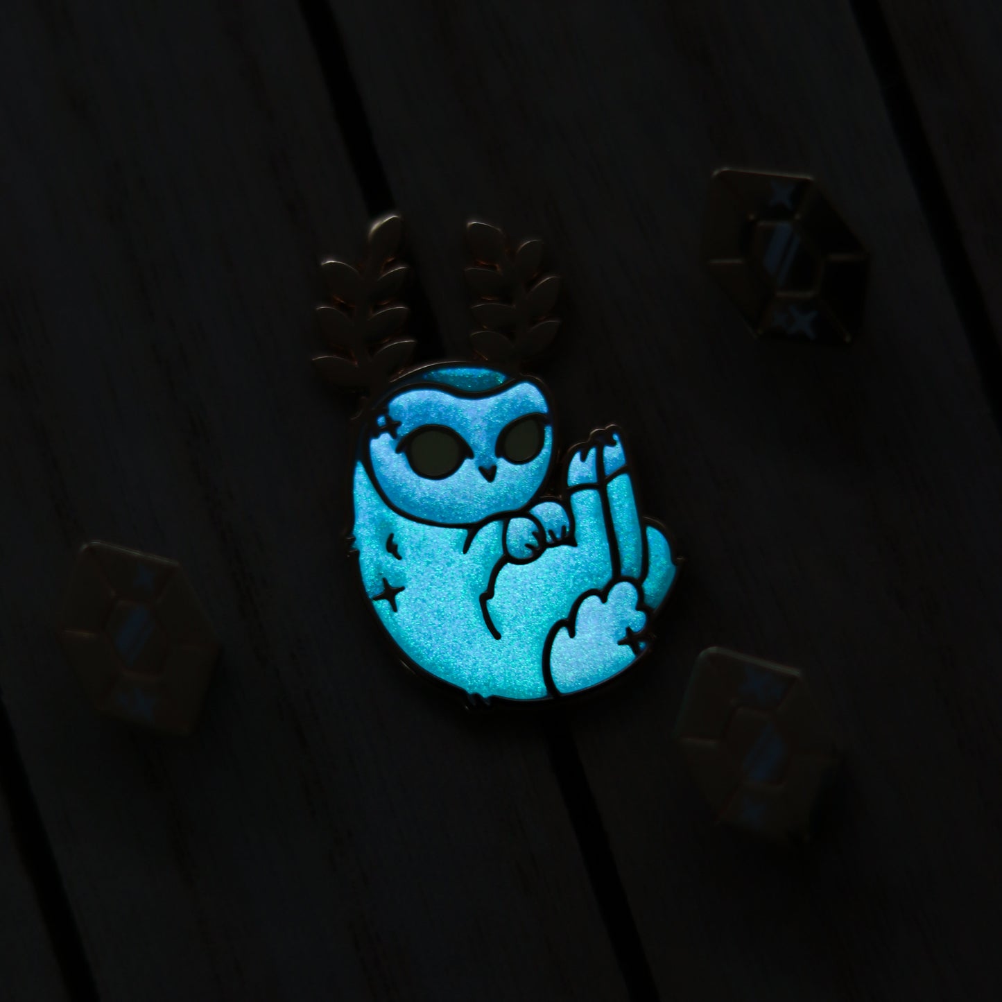 Pin set - Glow in the dark blupees